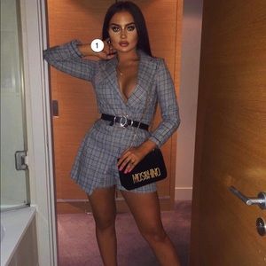 Fashion Nova Long Hours Blazer Romper Size Small